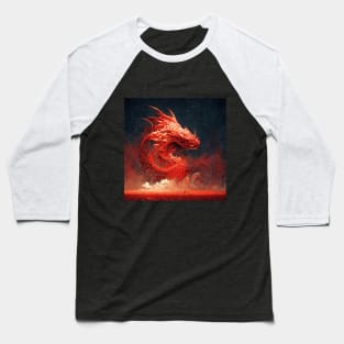 colorful painting of great design for dragons lovers Baseball T-Shirt